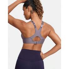 SYROKAN Women's Full Support High Impact Racerback Lightly Lined Underwire Sports Bra - 霧灰色 - 查看 4