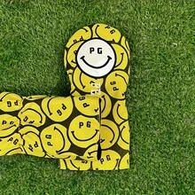 黄色笑脸高尔夫球杆套 杆头套 保护套 一号木杆球道木杆混合杆套 推杆套 全新限量版。 - 黃色 - 查看 3