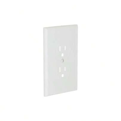 2520W MASQUE White 1 - Gang Duplex Jumbo Electrical Outlet Cover Wall Plate, Replaces Old Wall Plate Outlet, Home Improvement Essential, White, 1 - Pack