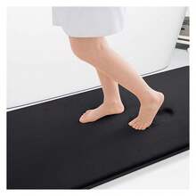 Memory Foam Bath Mat 50x30, Extra Soft And Absorbent Bathroom Mats, Non Slip Washable Carpet For Floor, Shower And Tub, Black - Nhiều màu 65 - Xem 1