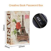 1pc 18cm/24cm Mini Safe Box Book Money Hide Secret Security Safe Box With Lock Money Safe Book Key Lock Money Cash Box Certificate Key Locker Book Kid Gift Book Hidden Secret Combination Lock Hidden Box Security Lock Key Lock Strongbox Steel Simulation Book New Fashion - Multicolor - View 12