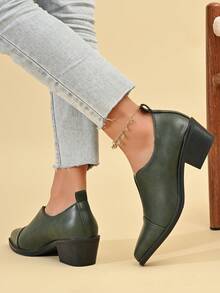 New Casual Comfortable Versatile Slip-On Elastic Women's British Style Business/Commute/Office/Holiday Loafers