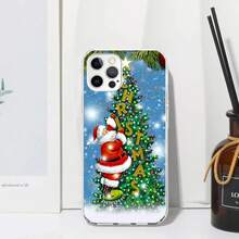 Christmas Santa Claus Present Phone Case Covercompatible with  17 Air 16 15 Plus 14 Pro Max 13 Mini 12 11 7 8 + SE 2020 Fundas Soft Back Co,Covercompatible with  17 Hülle, 17 pro Hülle, 17 promax Hülle - AM105-7 - Übersicht 10