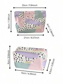 حقيبتان مستحضرات تجميل بطبعة نمر عتيقة، حقيبة تخزين بنمط نمر وردي عالي الجودة، حقيبة منظم مكياج كبيرة السعة محمولة، حقيبة أدوات التجميل والعناية بالبشرة للسفر، حقيبة غسيل المكياج بنقاط، مناسبة للتخزين أثناء السفر والاستخدام اليومي، حقيبة تخزين فوط صحية محمولة كبيرة السعة، محفظة كبيرة السعة، مناسبة للتخزين أثناء السفر والاستخدام اليومي، حقيبة أدوات التجميل والعناية بالبشرة، حقيبة سفر للسيدات
