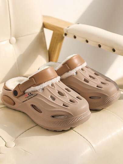 Nuovi ciabatte con suola da pneumatico per l'inverno, ciabatte di cotone calde per donna, calde, morbide, amichevoli per la pelle, slip-on, comode per la casa, stile per coppie, scarpe con foro in pile per uomo