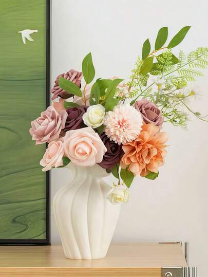 1pc ative Vase Made Of Resin Material, Hydroponic Products, Flower Inserting Home ation, Newly Launched Festival Birthday Graduation Room view 4