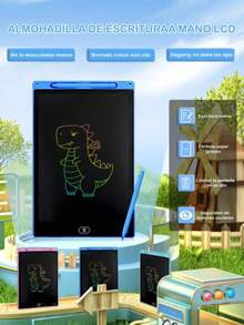 Pizarrón Mágico 8.5″ Pulgadas LCD Borrable Pizarra mágica LCD de 12 pulgadas para dibujo y escritura, pizarra para escritura a mano LCD de 8.5 pulgadas, pizarra electrónica con energía solar, pizarra de dibujo inteligente para niños con trazos de color brillantes y gruesos, fabricante directo de pizarras para niños con funciones de escritura, pintura, coloración y borrado con tiza de agua, diseñada con personajes animados y multifuncional para uso doméstico en arte de garabatos. Tablero de copia A5/A4 y tablero de dibujo 4K y almohadilla de luz LED para copiar, dibujar y practicar la escritura con soporte para niños, función de borrado inteligente, aprendizaje familiar, regalo perfecto para cumpleaños y sorpresa de Navidad. - Rojo - Ver 5
