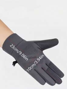 1 Pair Of Sports Gloves - Thickened Thermal Lined Warm Outdoor Cycling Gloves With Touchscreen Protection And Anti-Slip Properties, Suitable For Boys And Girls. Ideal For Cycling, Sports, Windproof, Electric Bikes, And Bicycles.
