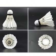 Zestaw 12 lotek do badmintona, idealnych do ćwiczeń na podwórku, zawodów, parków, kortów, o dużej wytrzymałości, idealnych na treningi, mecze towarzyskie i spotkania rodzinne - Wielokolorowe - Zobacz 6