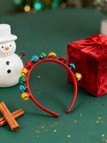 1 Peça Tiara de Natal com Sinos, Amigável com a Pele e Cabelo, Adequada para Eventos, Reuniões, Festas