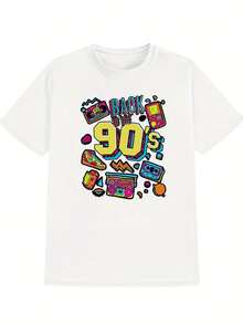 Men's T-Shirt, Men's Stylish Print Shirt, 100% Cotton, Saint Barth Men'S Rum Or Run Graphic T-Shirt - White With Blue & Black Print, Short Sleeve, Regular Fit, All-Season Casual Tee, Non-Stretch Fabric, Crew Neck, Perfect For Adults, Casual Wear Tee Playful Print Tee Nonstretch Fabric, Saint Barth T Shirts Men's Clothing, Gift For Father's Day, Machine Washable Christmass Gift - 白色2 - 查看 1