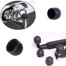 1.97in/5cm Universal Vehicle Tow Bar Ball Cover Rubber Towing Hitch Protect Cap Black, Blue, Red, Yellow For RV Trailer
