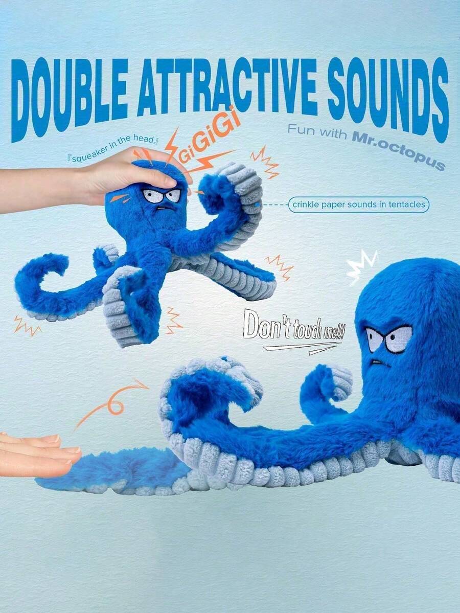 结实耐用的狗狗玩具、毛绒狗狗咀嚼玩具、大型狗狗玩具（让它们忙起来）、互动狗狗玩具、会发出吱吱声的狗狗玩具、拔河狗狗玩具、沙沙作响的宠物玩具、幼犬保暖玩具、最佳狗妈妈、情人节、圣诞节或生日礼物 - 彩色 - 查看 1