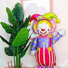 Self Standing Large Circus Balloon Circus Theme Party Decorations Circus Plim Plim Birthday Party Decorations - Chú hề xiếc - Xem 5