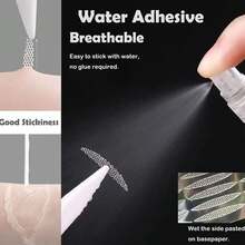 400片/套 蕾丝网眼橄榄形双眼皮贴，隐形双折双眼皮贴，化妆眼皮工具，赠品，旅行，平价好物，旅行必备 - 裸色 - 查看 3