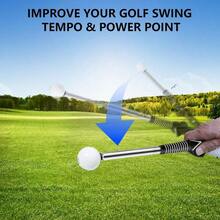 Retractable Swing Training Aid, Grip Trainer &Amp; Golf Swing Trainer For Warm-Up, Right-Handed Club For Indoor Pract...
