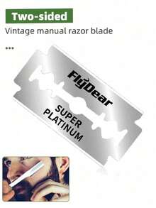 1 Black Scraper+10 Blades;Unisex Folding Travel Straight Edge Razor Set With Ultra-Thin Stainless Steel Double-Sided Blades, Suitable For Home And Salon Beauty Use - Multicolor - View 7