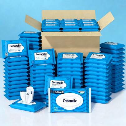 420pcs Wipes-10 Packs Portable Flushable Wet Wipes Disposable Cleansing Wipes, Kitchen Cleaning, Stain Cleaning,Suitable For Daily Household Cleaning Outdoor Travel Accessories,Halloween Christmas Gifts