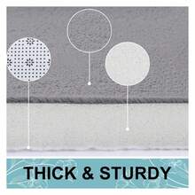 Memory Foam Bath Mat 24x16, Extra Soft And Absorbent Bathroom Mats, Non Slip Washable Carpet For Floor, Shower And Tub, Medium Grey - 多色74 - 查看 2
