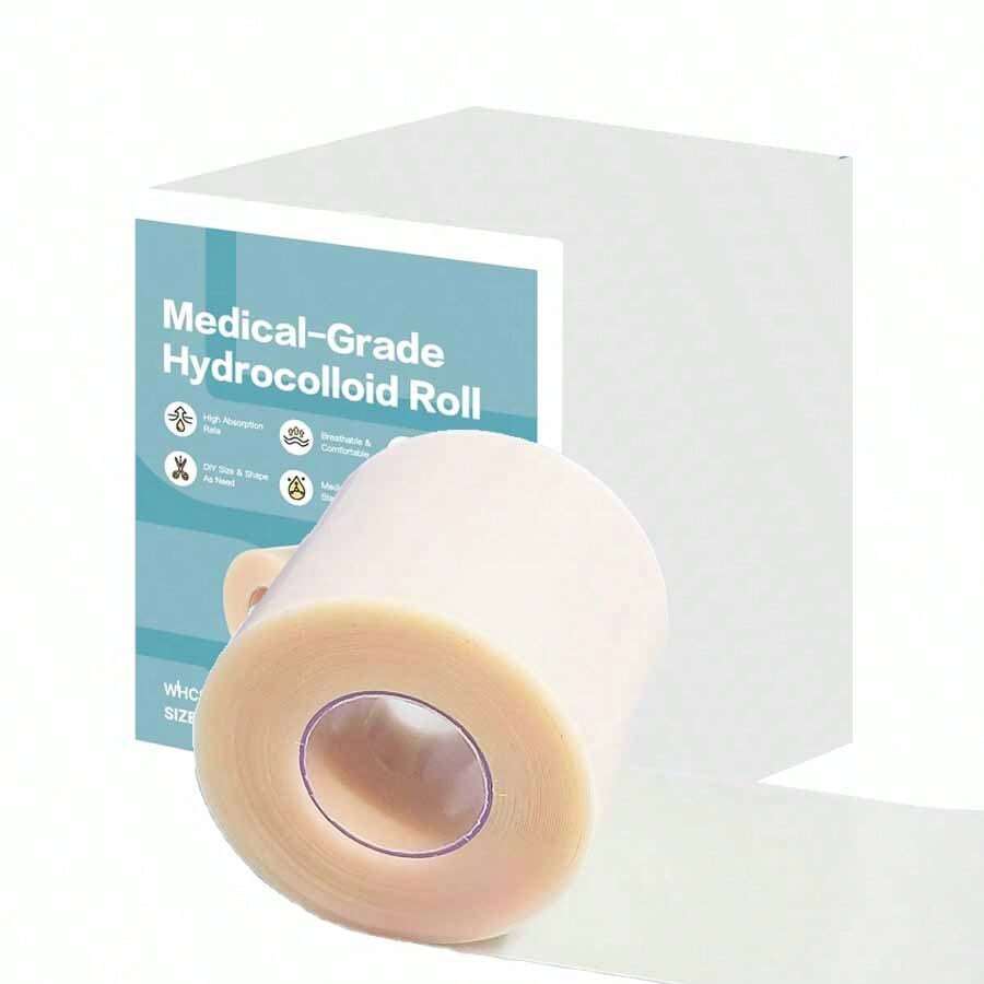 2英寸 x 16英尺水凝胶卷 - 可定制尺寸，超大水凝胶创可贴，自粘性，超强吸水，柔韧防水 - 彩色 - 查看 1