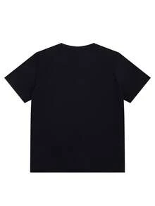 Orthodox Christian Eastern Orthodox Christ Pantocrator Icon T-Shirt - Black With Golden Halo & Cross Design, Breathable Non-Stretch Fabric, Regular Fit Crew Neck Tee For Adults, All-Season Casual Wear, Spiritual Graphic Tee, Religious Apparel - 黑色 - 查看 3