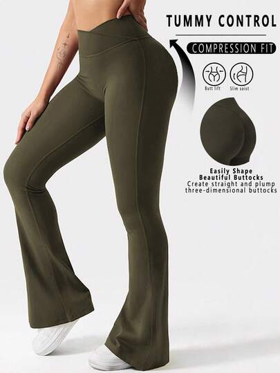 Fall Clothes For Women Women's High Waisted Bootcut Yoga Pants - Flared Leggings For Workout And Casual Wear - Comfortable And Stylish Activewear Gym Black Leggings Yoga Pants For Women