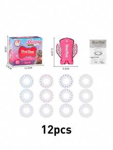 Máquina de Embelezamento de Cabelo DIY Cintilante para Mulheres Adultas, Cabeça de Diamante com Decoração de Strass, Máquina de Polimento de Cabelo, Máquina de Diamante de Cabelo, Polimento Cintilante (Não para Bebês ou Crianças)