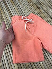 BOYS' BERMUDA SHORTS CHILDREN'S PREPPY FASHION NEW RELEASE - Orange - View 4