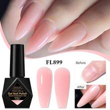 FOUR LILY 4 pièces Gel de construction rapide LILY 10ml, vernis à ongles clair, rose nude, renforçateur d'extension pour nail art