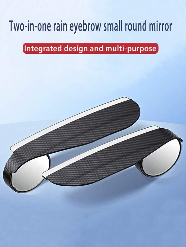 2 piezas Protector de lluvia para espejo retrovisor del coche con forma de ceja, espejo de punto ciego reversible