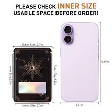 100pcs Resealable Zip Lock Mylar Bags,7*10 Cm,Laser Holographic Plastic Packaging Pouches With Window,Odor Proof Smell Proof Small Seal Storage Bags, Tarot Pattern Cookies Packaging Bags,1g Flower Storage Bag - 塔羅牌 - 查看 4