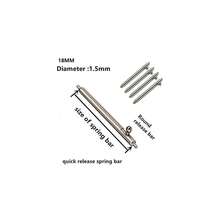 E ECSEM 16MM 18MM 19MM 20MM 22MM 24MM Quick Release Spring Bar Pins, 6 Pack Stainless Steel Watch Band Strap Link Pins (18MM){Inchsize_nameinch:Inch18MMinch} - 18MM - 查看 3
