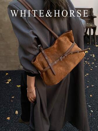 Bolso de baguette retro Mireille, nuevo bolso de cubo de lujo y alta gama impermeable para mujeres, bolso de transporte debajo del brazo