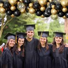 25/50pcs Black And Gold Balloon Set, Includes Metallic Balloons And Latex Balloons, As Well As Gold Sequin Balloons - Foil Sequin Balloons, Elegant And Stylish, Perfect For Weddings, Birthdays, Engagements, Graduations, Valentine's Day, Baby Showers, Bachelorette Parties And Indoor Or Outdoor Party Decorations, Balloon Arches Or Garland Arrangements. - Multicolor - View 7