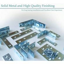 Mending Plates Tool Box Right Angle Corner Braces Straight Braces For Furniture Repair Fix And DIY Projects