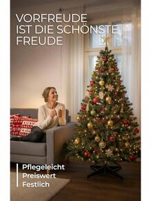 4smile Artificial Christmas Tree 180 Cm Green - Classic 100% PVC Christmas Tree, Realistic, Stable &  Friendly, Quick To Assemble For Years Of Joy - 2-180 Inches - View 6