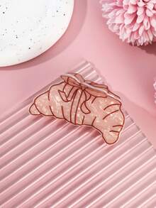 1 Stück rosa retro-chic Lippen, Herz, Mondsichel, Rose Acryl Haarkralle Winter Haaraccessoires Mode Krallenklemmen Elegante Haarspangen Lässige Haarklammer - Verschiedenfarbig - Übersicht 18