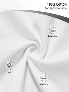 Men's Round Neck T-Shirt 100% Cotton, Short Sleeve, Men'S Casual Fashion Short Sleeve T-Shirt - Cotton Lightweight 200gsm, Regular Fit Round Neck, Stretchy Summer Tee With Emporio Letter Print, Comfortable Daily Wear & Gift Idea, Everyday Comfort, Breathable Fabric Travel & Relaxation, All-Season Comfort Christmass Gift - Trắng 1 - Xem 4