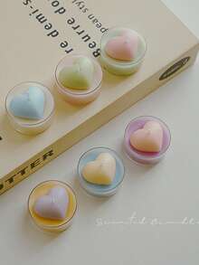 1pc New Heart-Shaped Soy Wax Candle, Dual-Tone Scented Candle, Creative Design Candle, Mini Heart Candle, For Home Decor, Gifts, Weddings, Parties, Tabletop Decor, Birthday Decoration, Lovely Decoration, Wedding, Partner, Hand Gift, Home Decor, Valentine's Day Gift, Birthday Present, Christmas Decorations, Christmas Decor, Christmas Gifts, Room Decor, Candle, Candles, Gifts, Scented Candles, Home Decoration, Gifts For Her, Scented Candle, Candle Set Gift