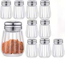 Set 5 Botol Bumbu Kaca Transparan, Termasuk Garam dan Merica, Botol Garam dan Merica Mini Transparan 0,5 ons, Peralatan Dapur Kaca, Cocok untuk Rumah, Pernikahan, Berkemah, Perjalanan RV, Liburan Pantai. - Clear - View 5