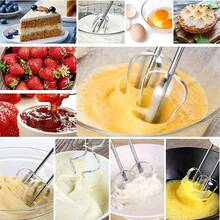 LÈRFM Hand Mixer, Food Mixer, Egg Beater, Dough Mixer, Household Mixer, Kitchen Baker - Black - View 8
