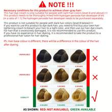 1支天然银色染发剂，澳洲坚果植物银灰色天然染发霜，时尚持久无害浅灰银色染发霜，中性时尚染发剂，适合所有发质，男女通用，节日礼物 - 淺灰色 - 查看 8