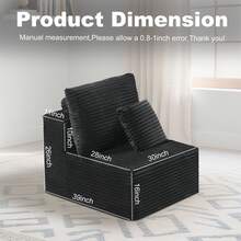 NIZULA FOAM 164"Oversized U Shape Sofa,(Gray) Modern Modular Couch For Living Room Bedroom,No Assembly Required, Ready To Use, Comfy Plush Corduroy Fabric ,Sofa De Sala,Couch,Sofa Cama,Muebles Para Sala,Couch For Living Room, Living Room Furniture, Muebles, Bedroom Furniture Set, Recliner Chair For Adult, Living Room Set Furniture, (The Single Chair Is Available Separately Or To Pair With The Sofa) - Ghế dài hình chữ U màu xám hướng về bên phải - Xem 11