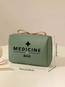 Retro Medizintasche für Frauen mit Reise-Organizer - Themen-Kosmetiktasche, mit Medikamentenetiketten-Design, Schwarz-Weiß-Kreuz-Muster (2 Reißverschlussarten werden zufällig versendet) - kompakte Kulturtasche mit mehreren Fächern, geeignet für Reisen, Krankenhaus, Klinik - ideales Geschenk zum Geburtstag/Weihnachten/Jahrestag für Krankenschwestern, Ärzte, Apotheker - strapazierfähiges tägliches und Notfall-Packelement - Verschiedenfarbig - Übersicht 4