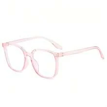 1PC Women's High-Cost-Effective Bohemian Glasses, Large Plastic Frame, Fashionable For Daily Wear & Commuting - Hồng - Xem 7
