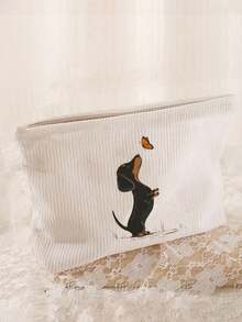 Túi đựng mỹ phẩm in hình chó Dachshund dễ thương/ Túi khóa kéo dung tích lớn, vật dụng cần thiết khi đi du lịch/ Túi đựng mỹ phẩm xách tay mùa hè, quà tặng cho bạn bè, y tá, giáo viên, Ngày của Mẹ, phụ nữ, quà tặng cá nhân hóa cho mùa tựu trường, quà tặng cho người yêu chó. - Nhiều màu - Xem 3