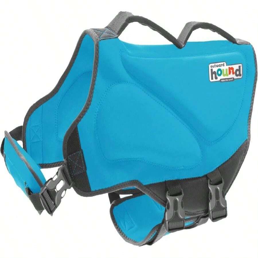 Outward Hound Dawson Swim Dog Life Jacket, High-Performance Neoprene Dog Life Vest For Swimming, Boating, And Water Safety, Medium, Red - ColorA - 查看 1