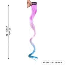 Single Clip Gradient Curly Face-Framing Highlights - Invisible Seamless One-Piece Hair Extensions, Lightweight Breathable Non-Damaging Versatile Style - Multicolor - View 14