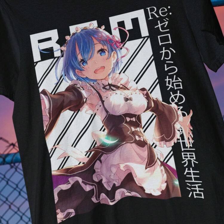 V1 Streetwear Shirt, ReZero Shirt, Re Zero T-Shirt, Emilia, Ram, Subaru, Japanese, Manga, Anime Tee, Waifu, Kawaii, Streetwear, Unisex