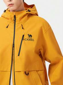 CAMEL CROWN Men's Outdoor Windbreaker Jacket, Triple Protection Single Layer Windproof Jacket, Men's Windproof Waterproof All-Season Jacket, Single Layer Hiking Jacket - Millet Yellow - View 2